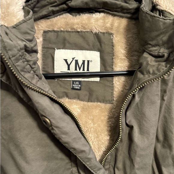 YMI Olive Green Hooded Vest - Picture 3 of 3